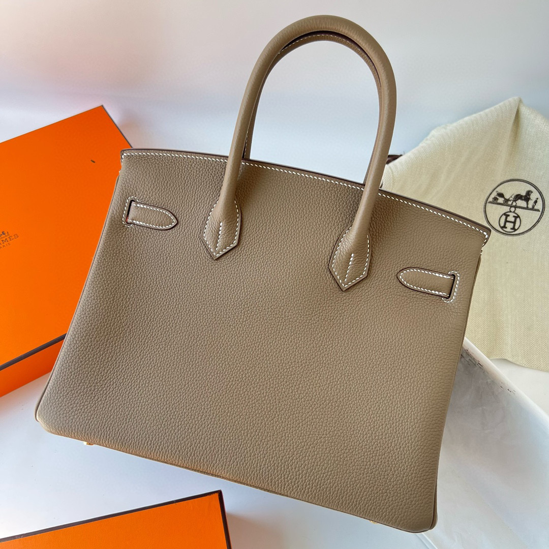 愛馬仕包包款式大全 Hermes Birkin 30 Retourne Togo Etoupe 大象灰