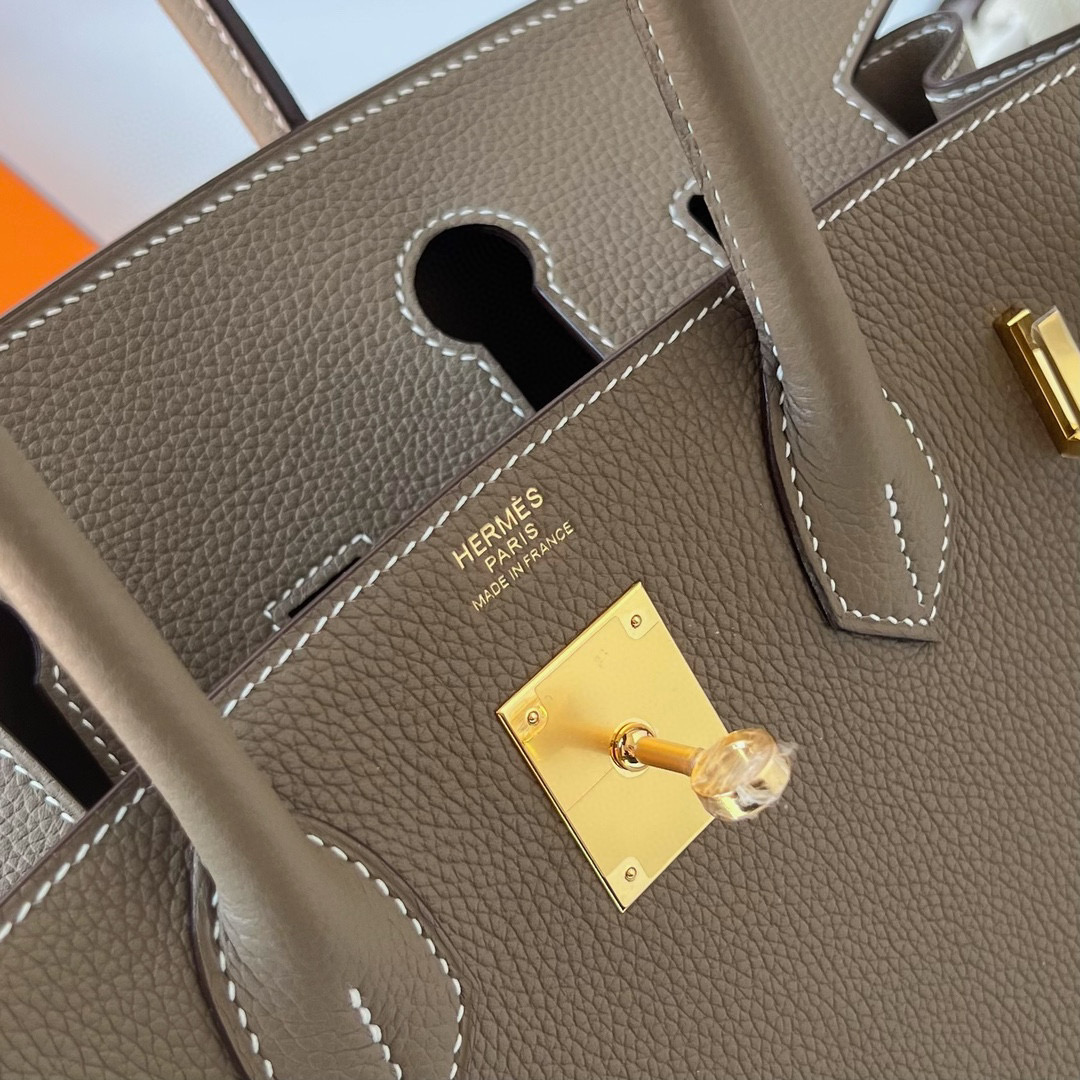 愛馬仕包包款式大全 Hermes Birkin 30 Retourne Togo Etoupe 大象灰