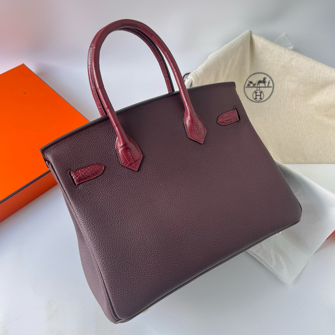 愛馬仕包包圖片價格表 Hermes Retourne Birkin 30 Touch Togo Rouge Sellier/Rouge H