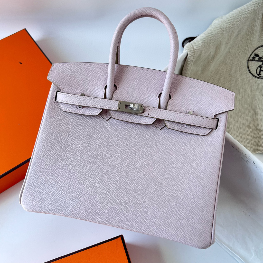 林心如愛馬仕包包圖片 Hermes Birkin 25 Epsom Mauve Pale 夢幻粉紫 Silver Hardware