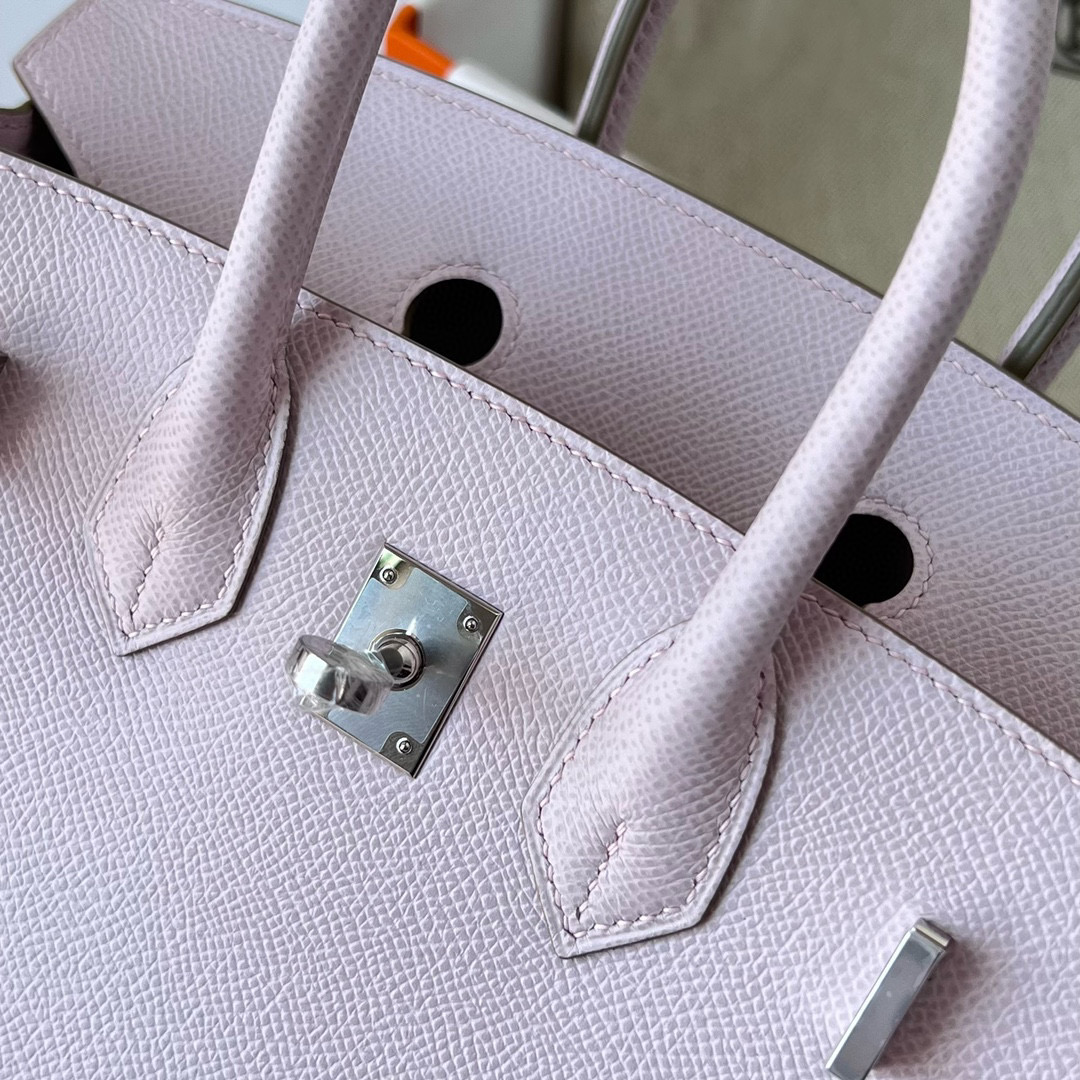 林心如愛馬仕包包圖片 Hermes Birkin 25 Epsom Mauve Pale 夢幻粉紫 Silver Hardware