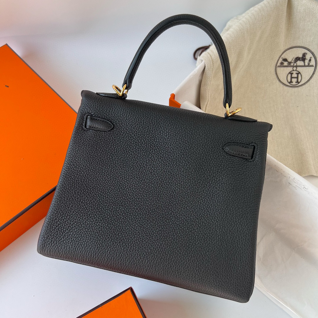 愛馬仕包包圖片價格表 Hermès Kelly Retourne 25 Noir 黑色 Togo