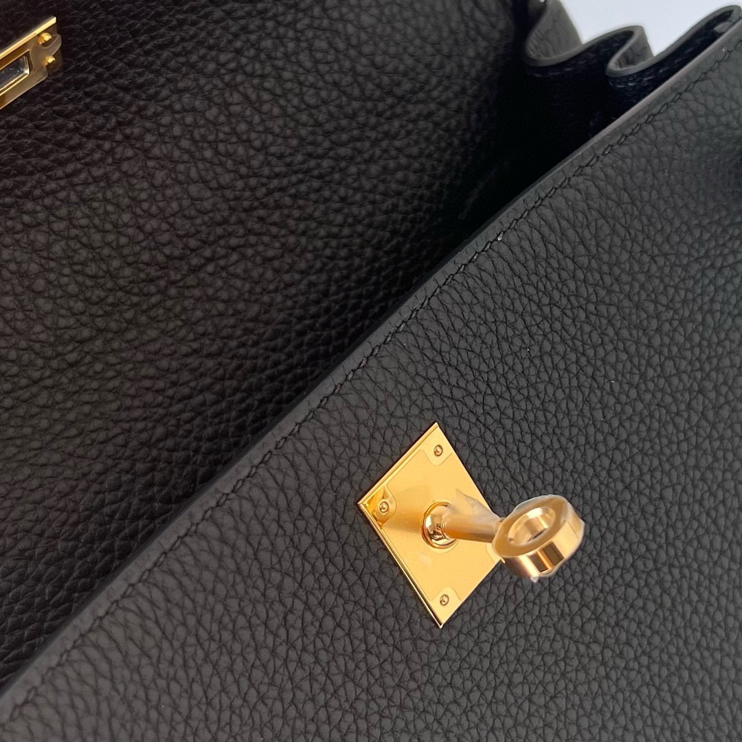 愛馬仕包包圖片價格表 Hermès Kelly Retourne 25 Noir 黑色 Togo