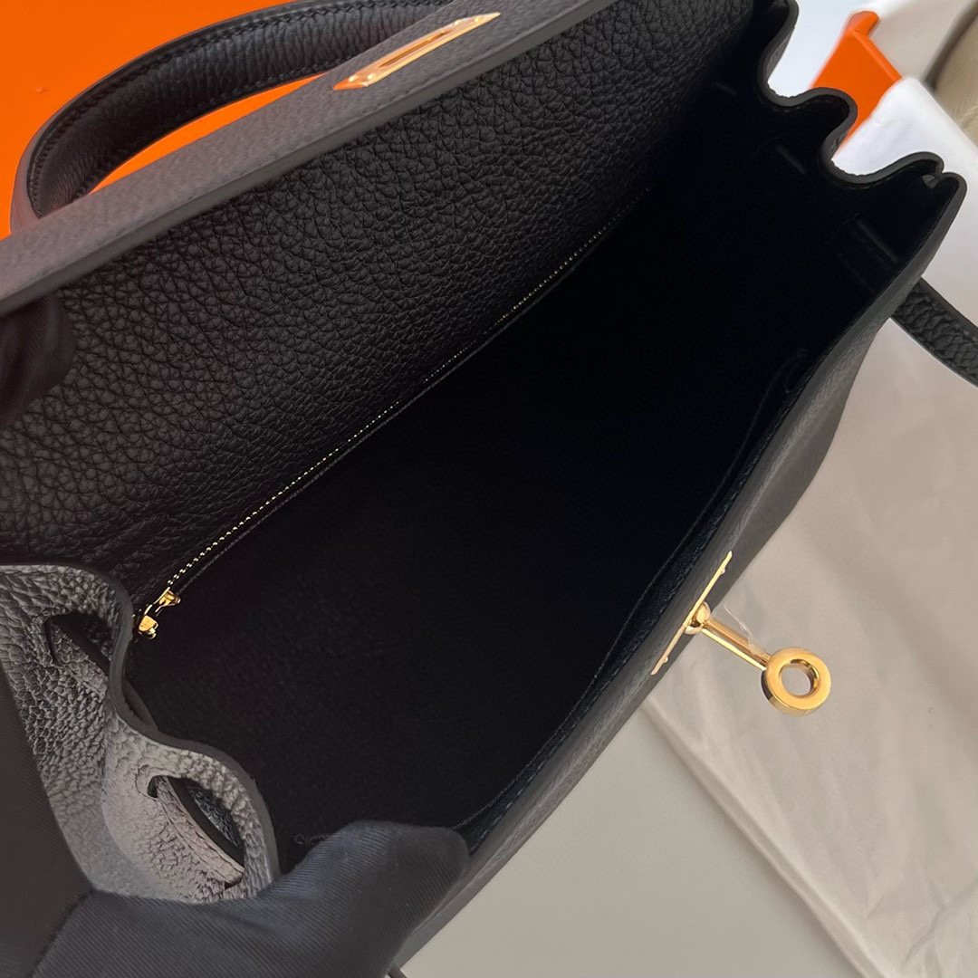 愛馬仕包包圖片價格表 Hermès Kelly Retourne 25 Noir 黑色 Togo