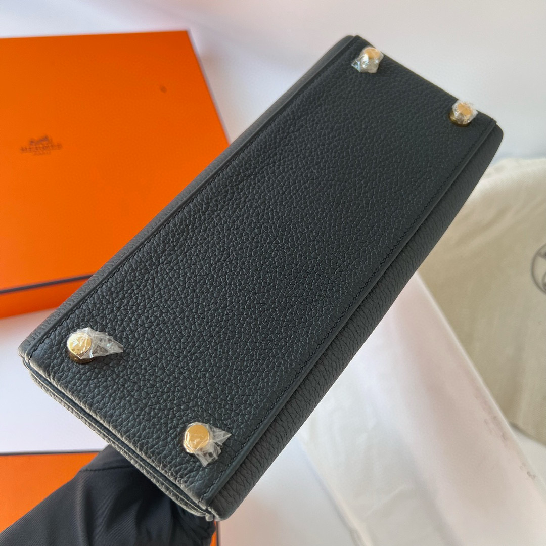 愛馬仕包包圖片價格表 Hermès Kelly Retourne 25 Noir 黑色 Togo