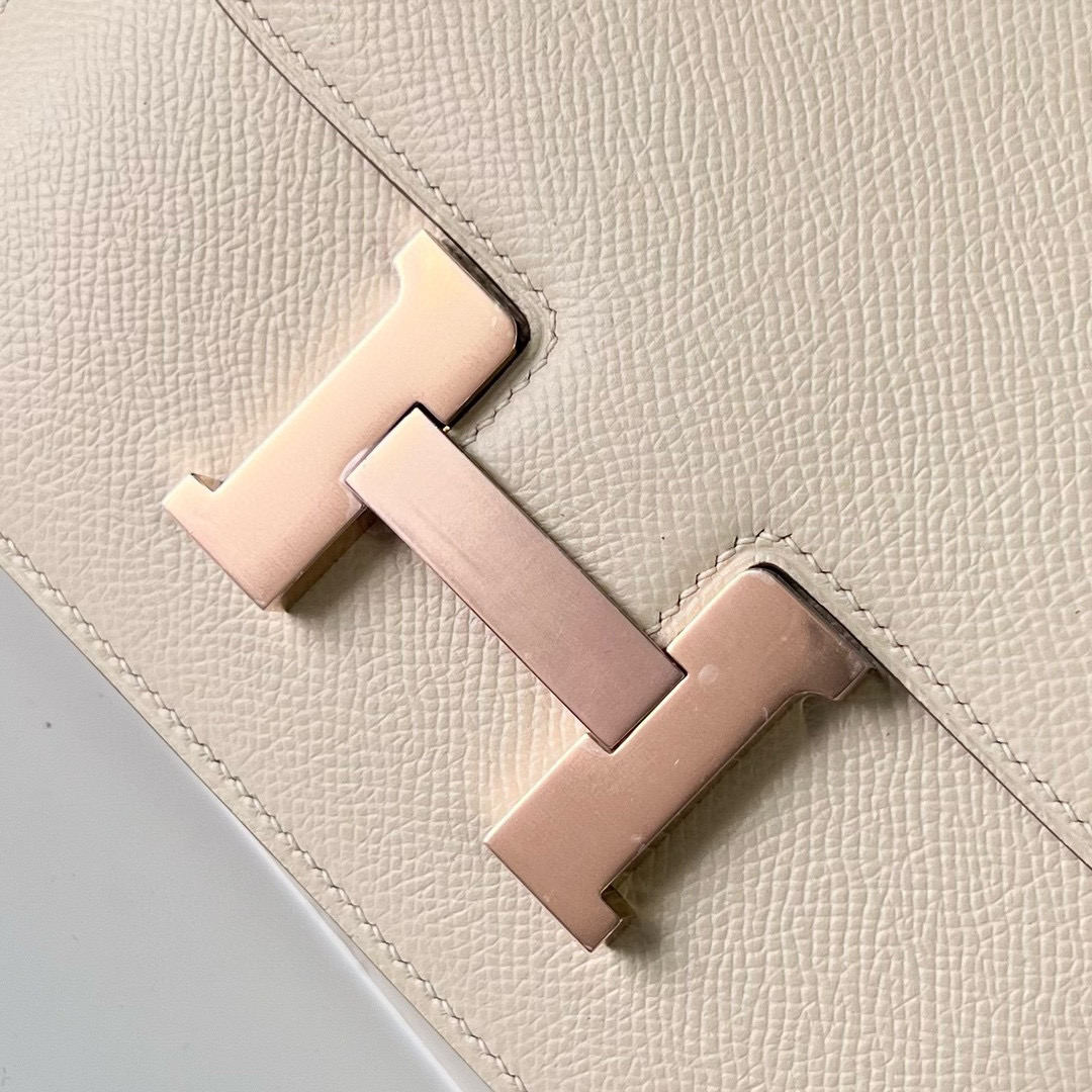 愛馬仕女包款式大全 Hermès Constance 18 Craie 奶昔白 玫瑰金扣