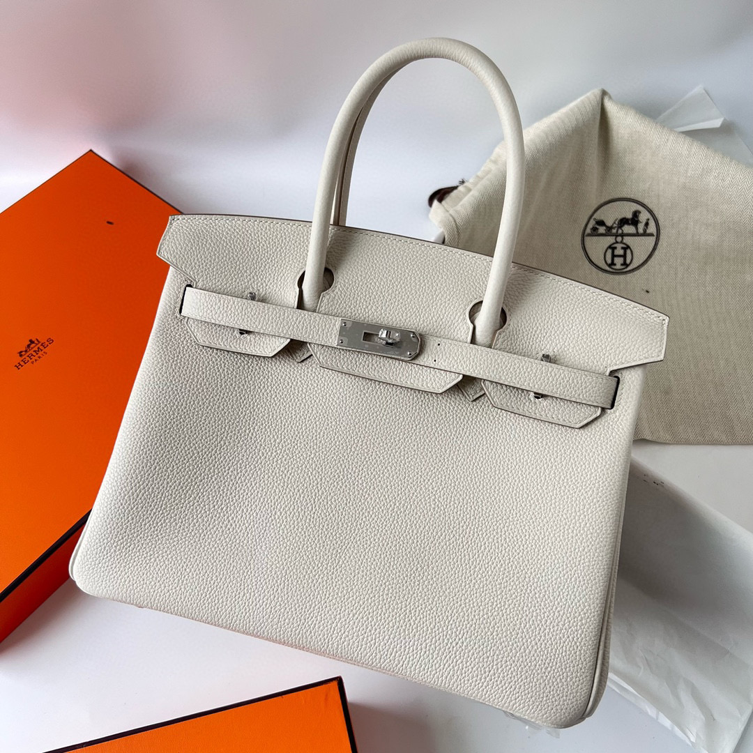 愛馬仕包包圖片加價格 Hermes Birkin 30 Togo 8L Beton内拼Vert Verigo 丝绒绿