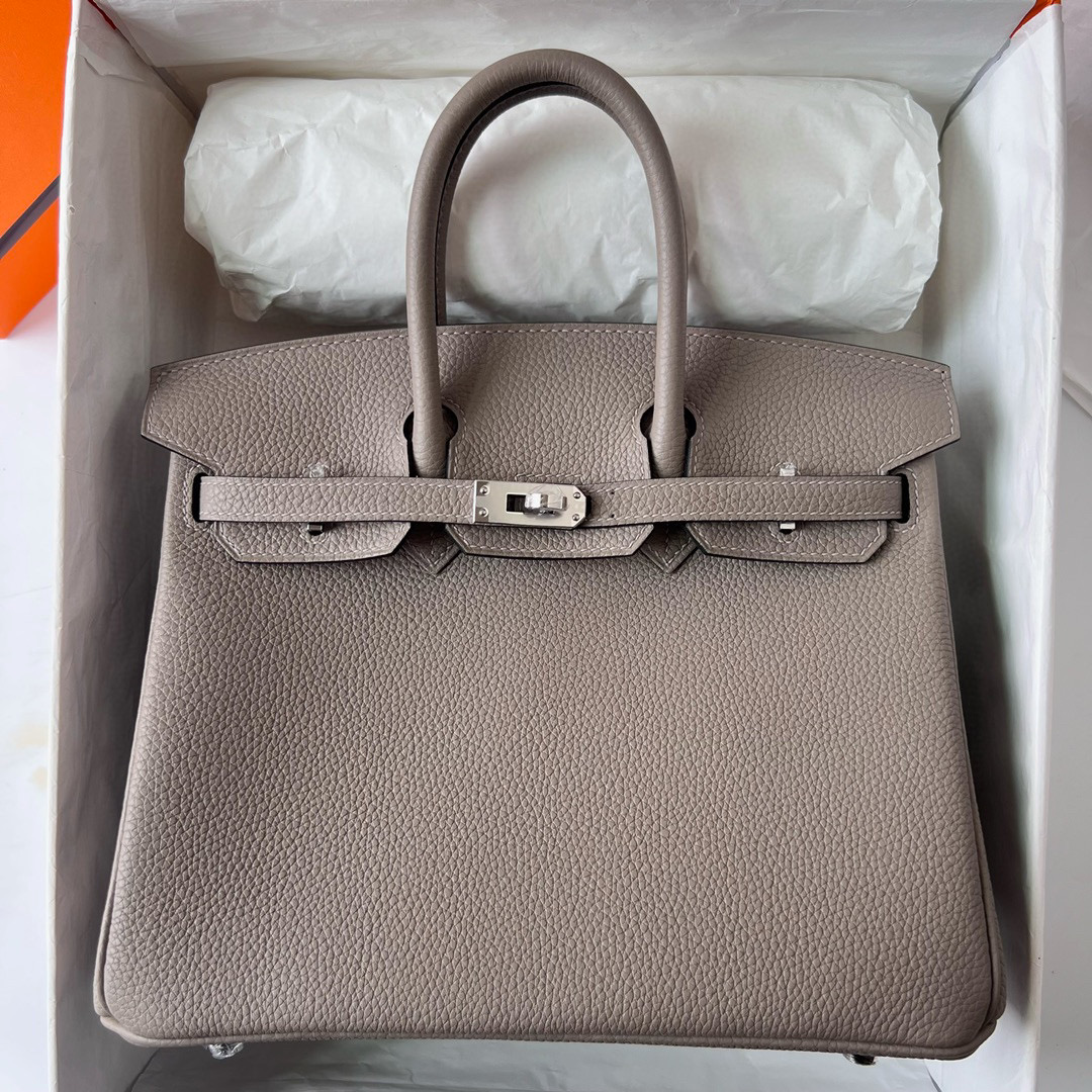 愛馬仕包包圖片價格官網 Hermès Birkin 25 Togo M8 Gris Asphalte 瀝青灰