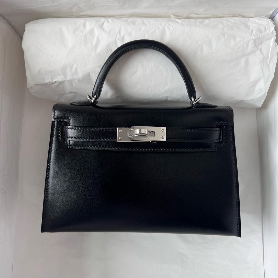 Hermès Price and pictures Kelly Sellier 20 Boxcalf CK89 黑色 Silver Hardware