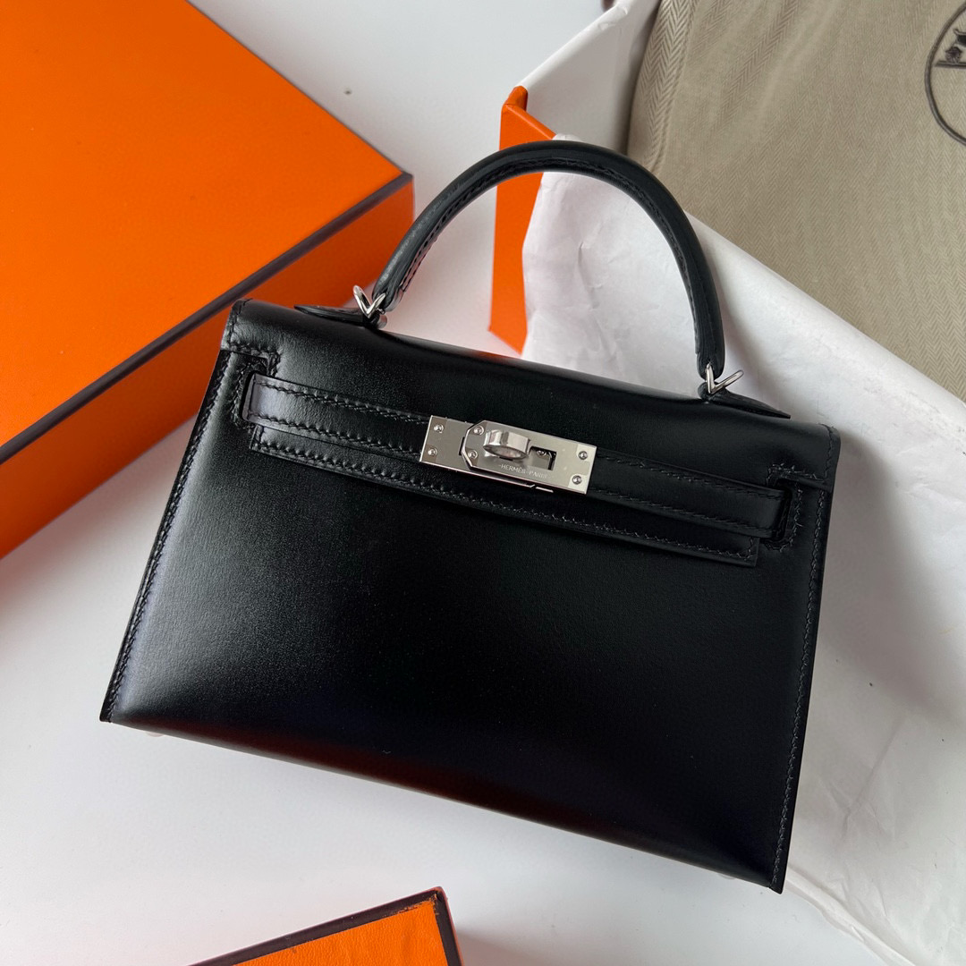 Hermès Price and pictures Kelly Sellier 20 Boxcalf CK89 黑色 Silver Hardware