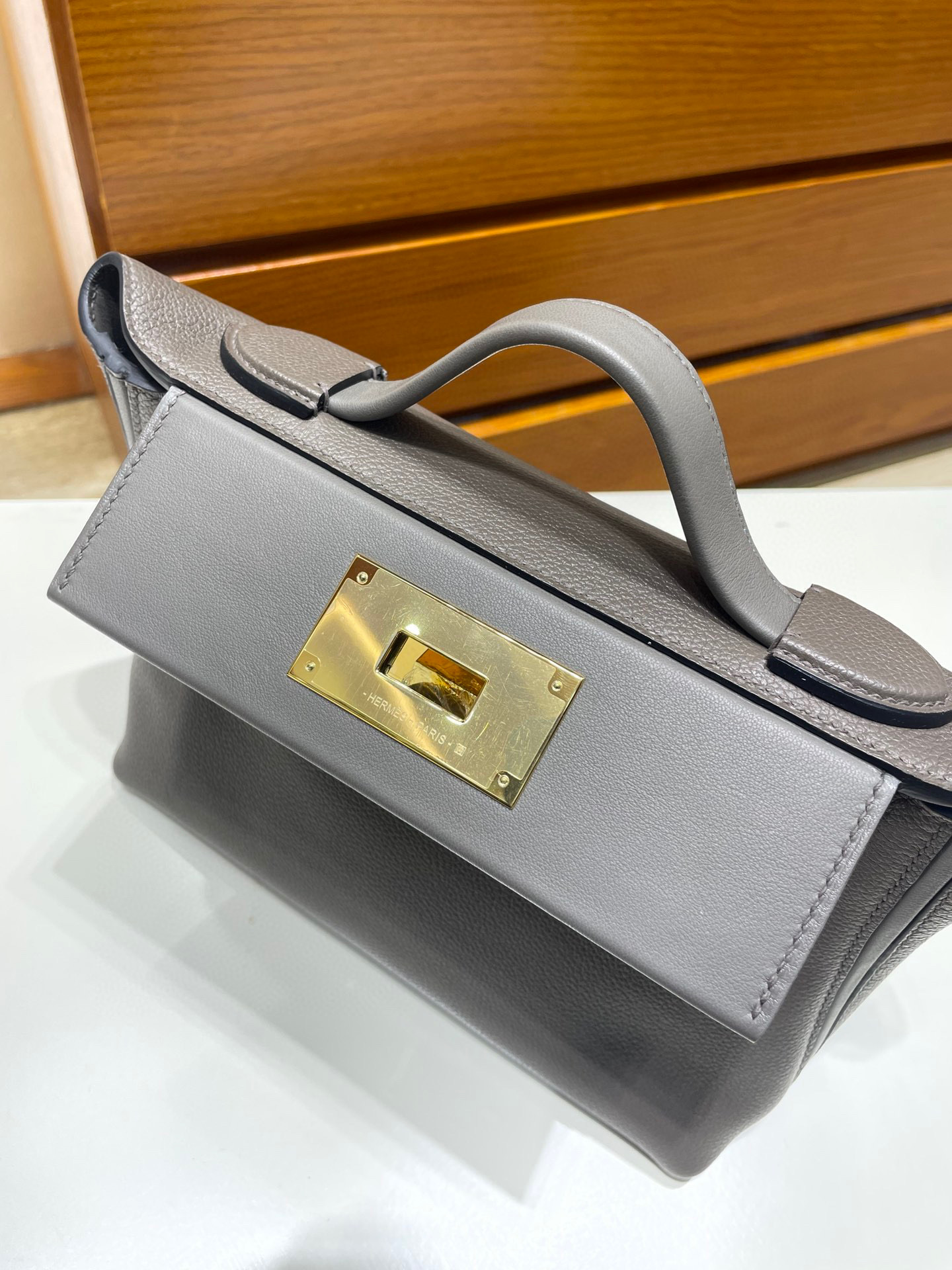 愛馬仕中國官方網站是什麼 Hermès Mini 24/24 Etain 錫器灰 Evercolor and Swift
