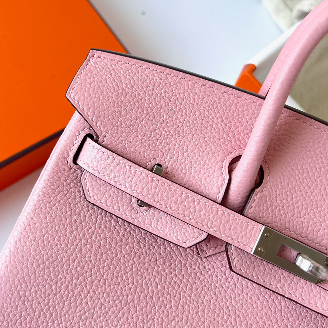 愛馬仕官網中國官方網站女包 Hermès Birkin 25 Togo Rose Saiura 樱花粉