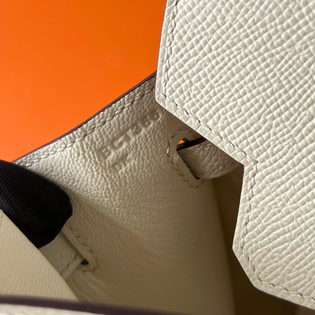 愛馬仕官網中國官方網站包包 Hermès Birkin 25 Sellier Epsom Nata 奶油白