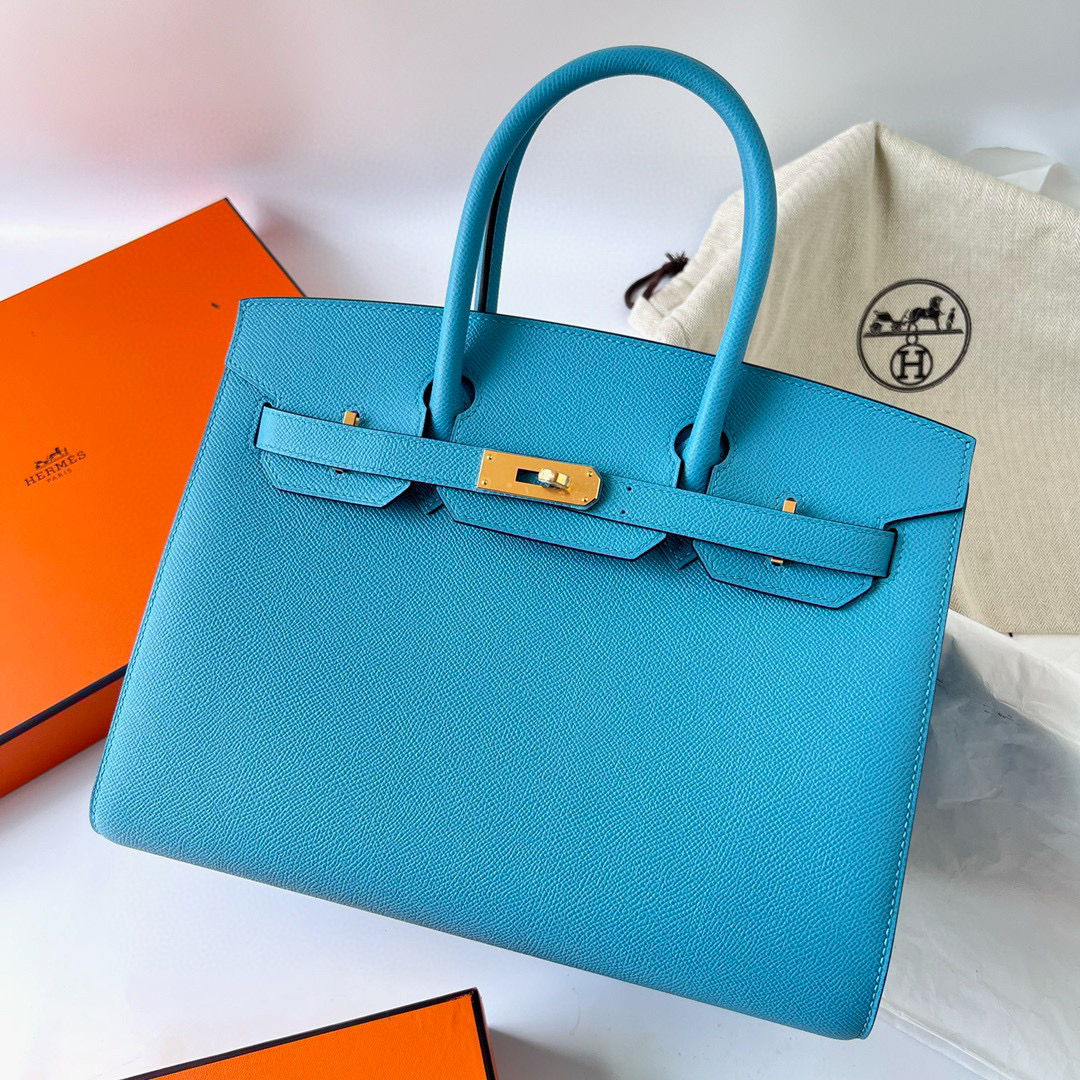 泰國鉑金包愛馬仕價格多少錢 Hermès Birkin 30 Sellier Epsom Bleu Du Nord 北方藍