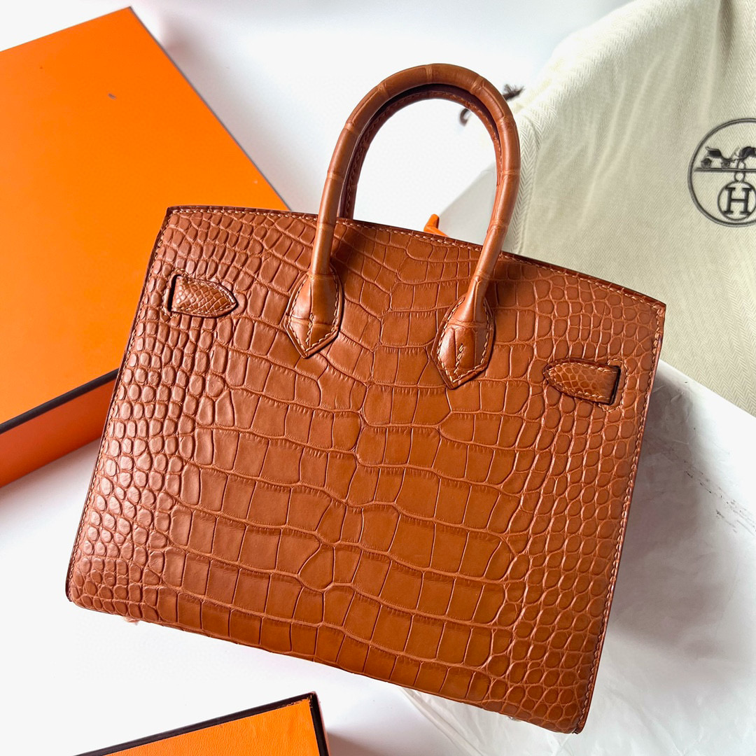 鉑金包愛馬仕價格多少 Hermès Birkin 20 Sellier Matte Alligator Crocodile Gold