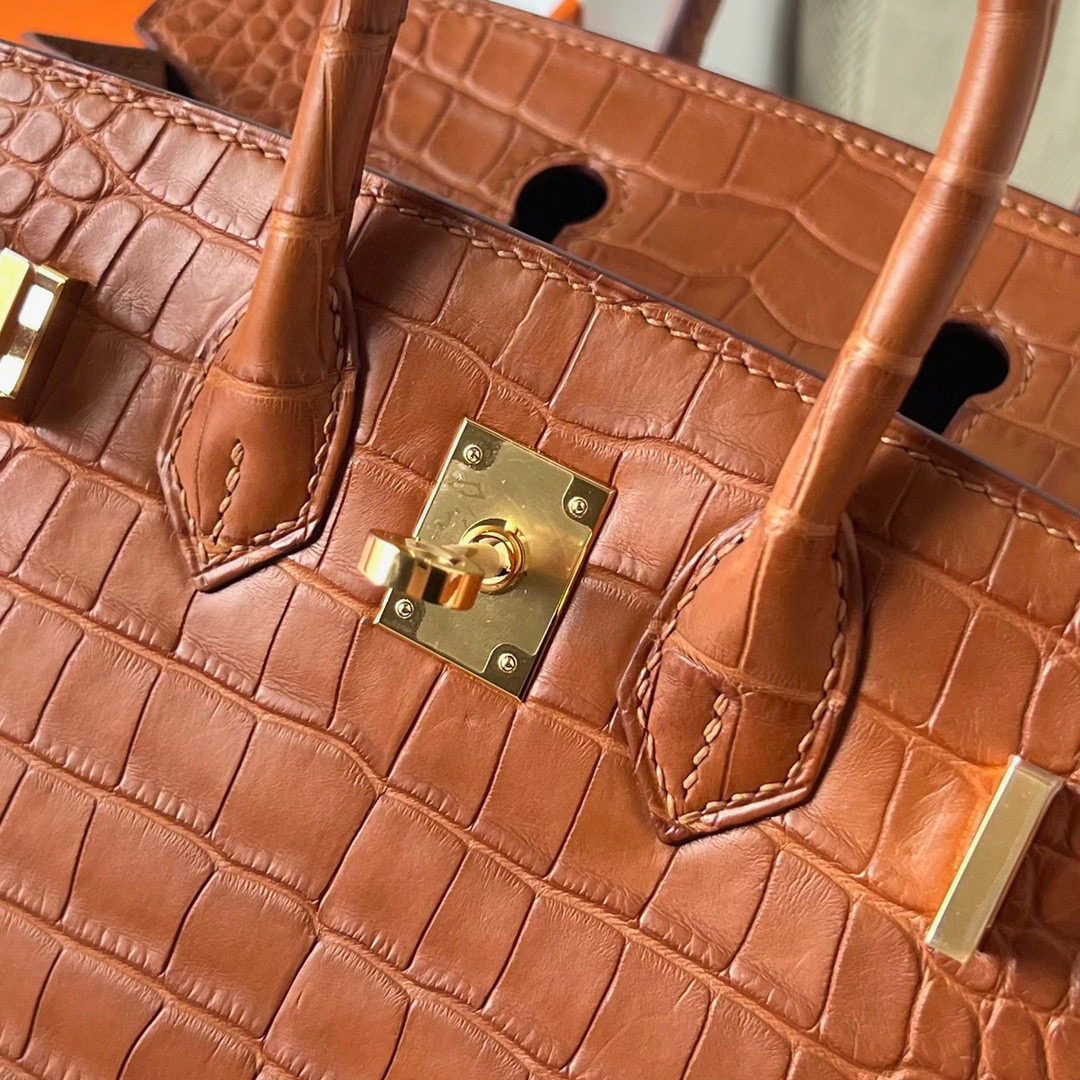 鉑金包愛馬仕價格多少 Hermès Birkin 20 Sellier Matte Alligator Crocodile Gold