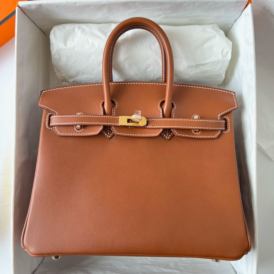 鉑金包愛馬仕多少錢 Hermès Birkin 25 Barenia Natural Fauve 金扣