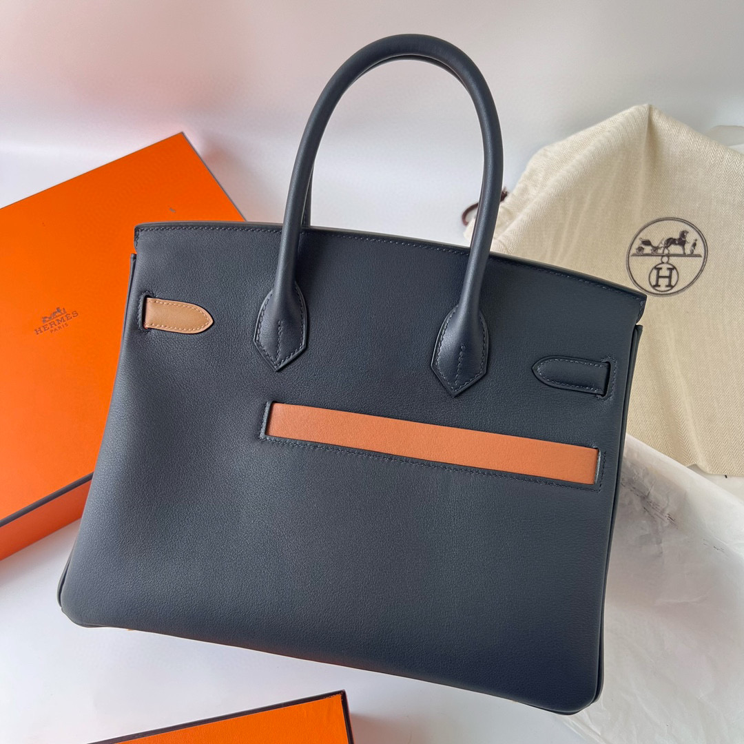 愛馬仕中國官方網站包包 Hermès Colormatic Birkin 30 Caban, Black and Chai Swift