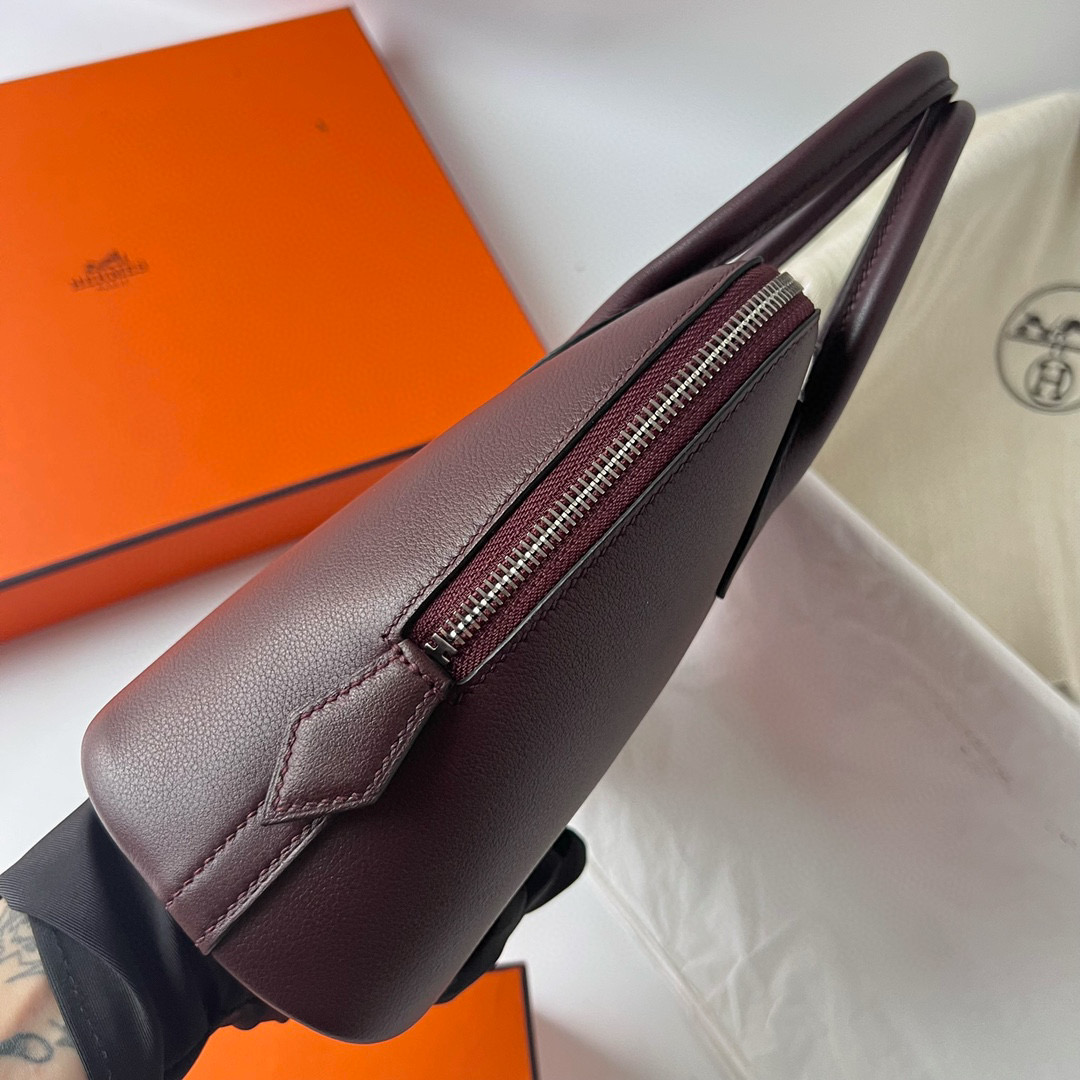 愛馬仕包包 Hermès Bolide 25 Evercolor Rouge Sellier馬鞍紅拼Framboise覆盆子粉色