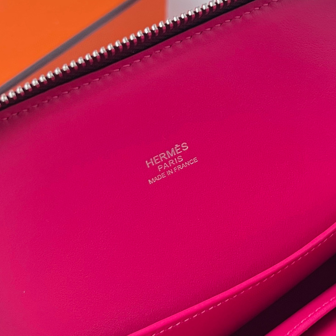 愛馬仕包包 Hermès Bolide 25 Evercolor Rouge Sellier馬鞍紅拼Framboise覆盆子粉色