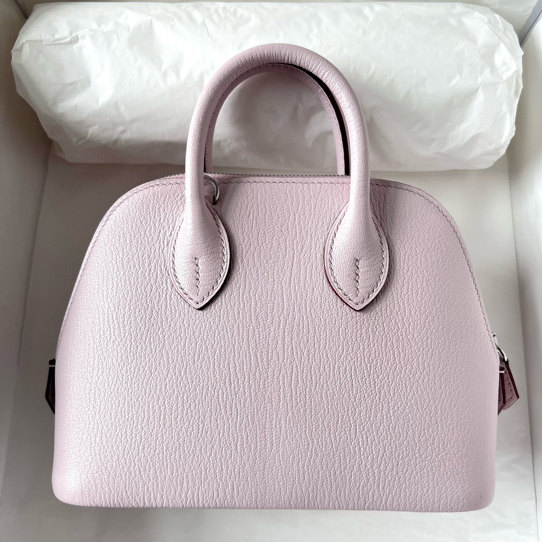 愛馬仕所有包款式大全 Hermès 1923 Bolide Mini Chevre Mauve Pale 夢幻粉紫