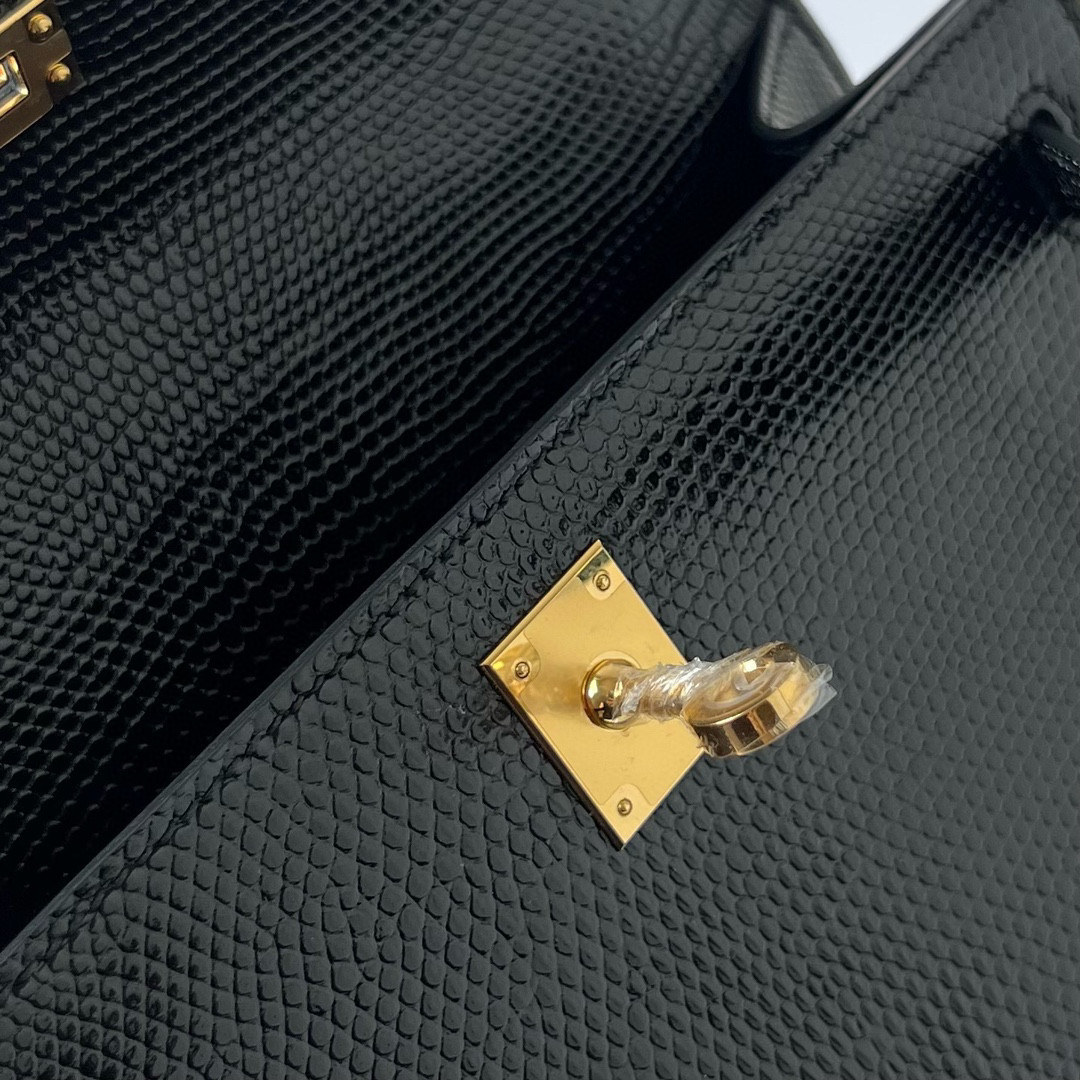 愛馬仕所有包款式大全 Hermès Pochette Lizard 蜥蜴皮黑色 Golden Hardware