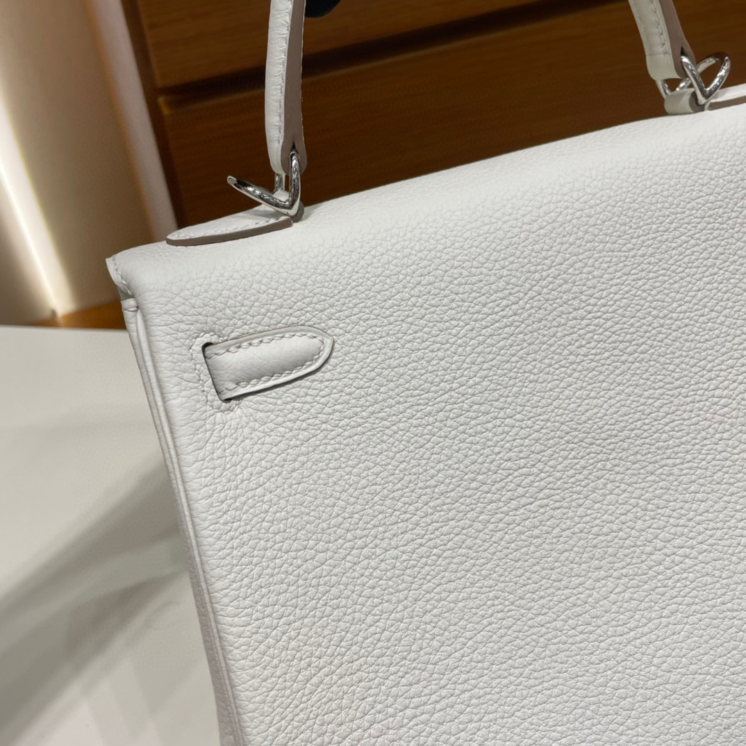 愛馬仕 Hermes Kelly 25CM 0T MUSHROOM 蘑菇色銀色五金