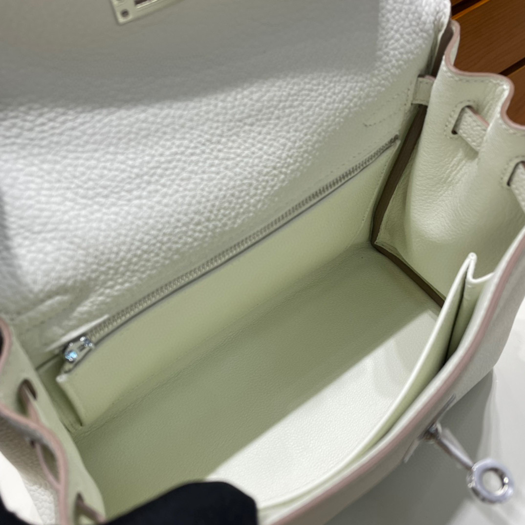 愛馬仕 Hermes Kelly 25CM 0T MUSHROOM 蘑菇色銀色五金