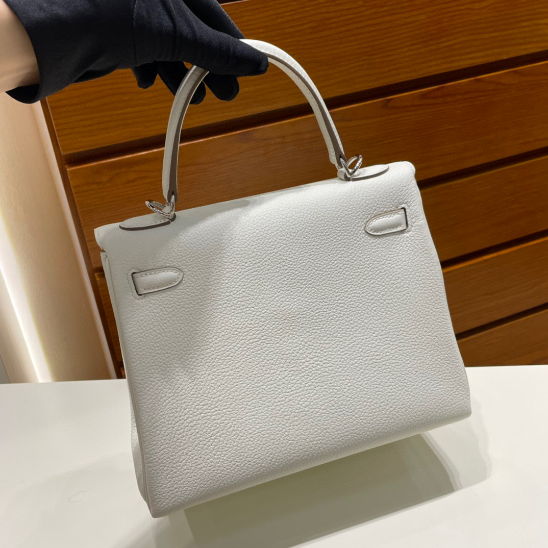 愛馬仕 Hermes Kelly 25CM 0T MUSHROOM 蘑菇色銀色五金